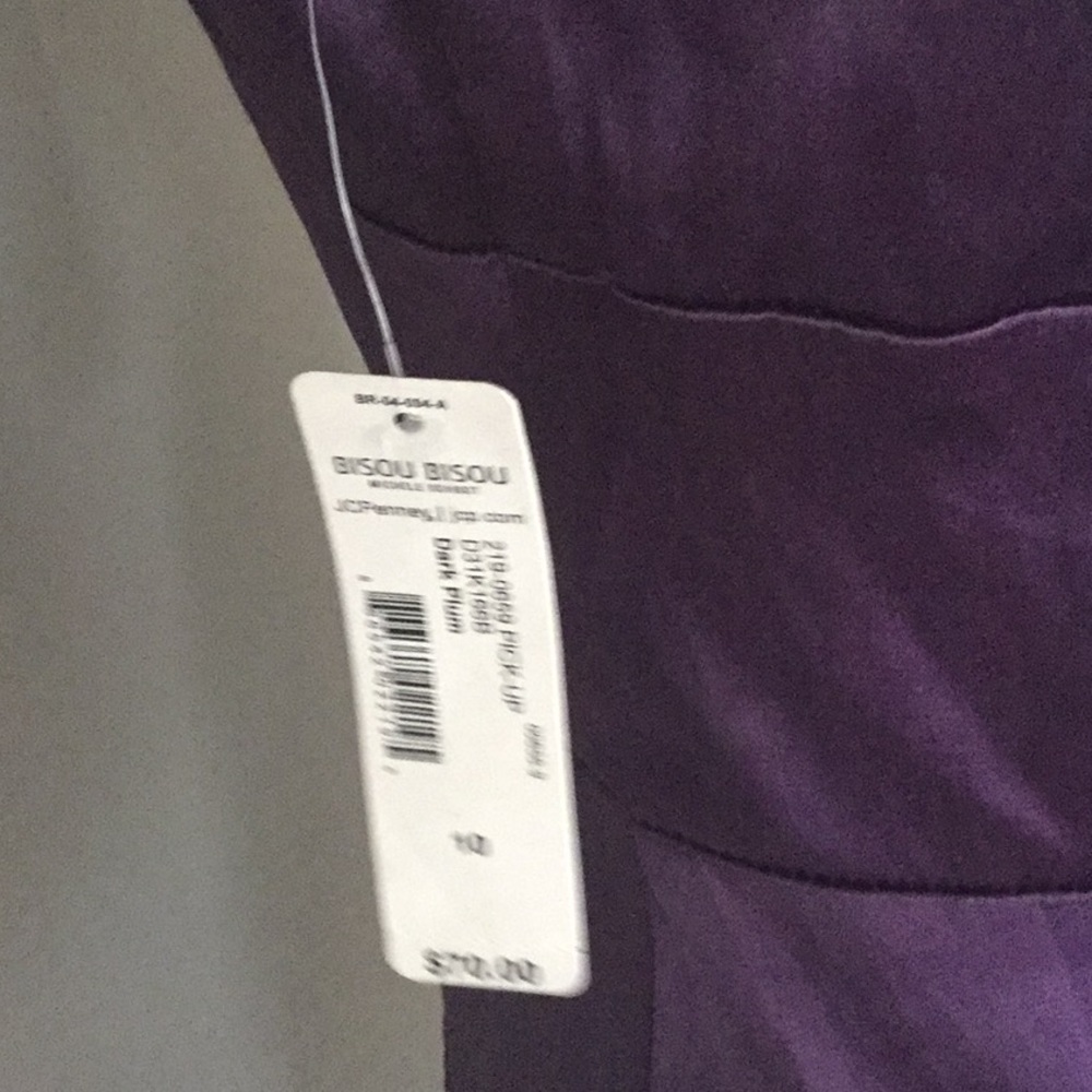 Eggplant royal purple jewel tone plum dress - Picture 4 of 6